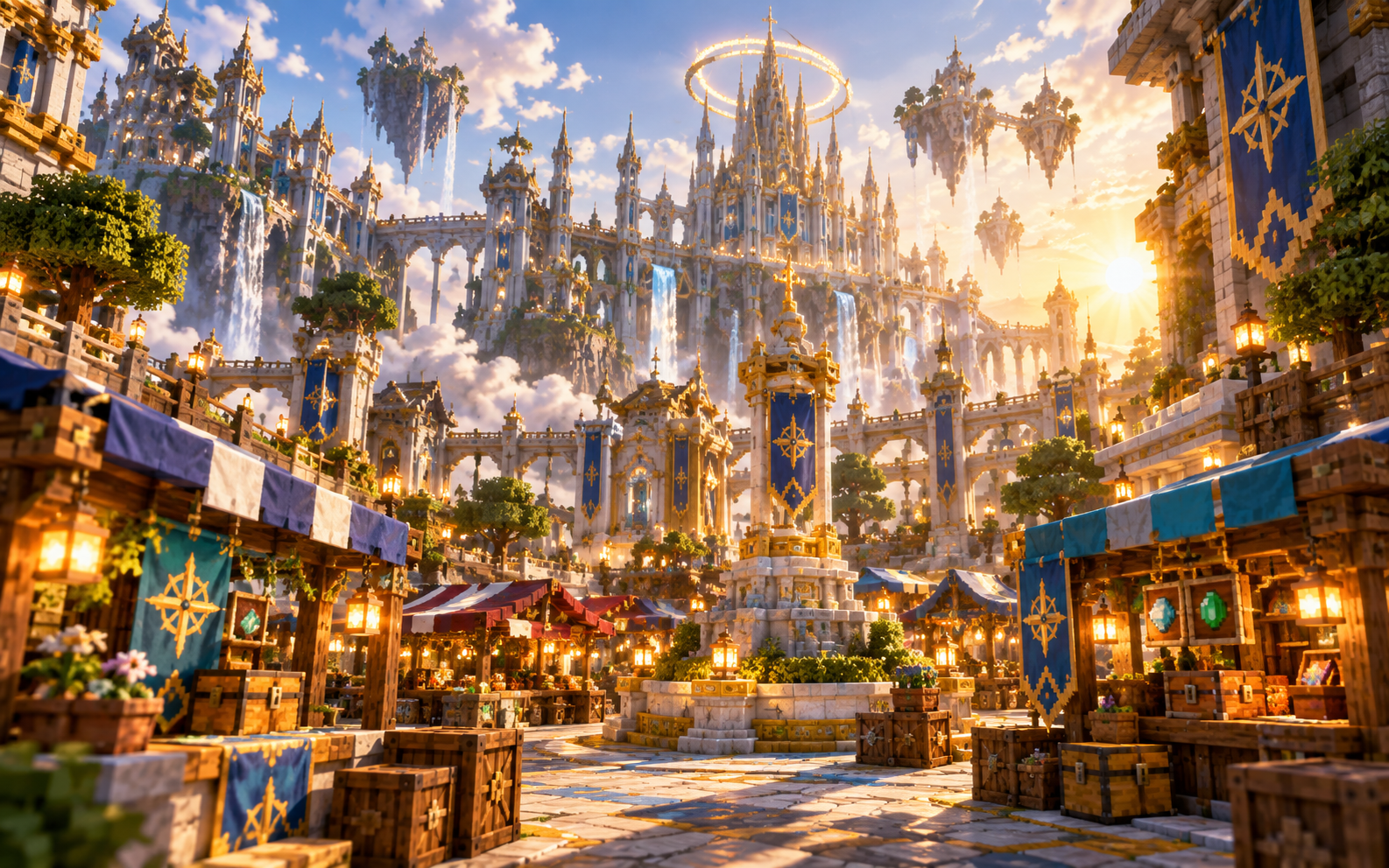 Concept artwork — player marketplace and auction atmosphere